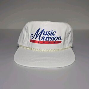 Vintage 1990s Music Mansion Theater Snapback Hat Branson Missouri Rope Cap